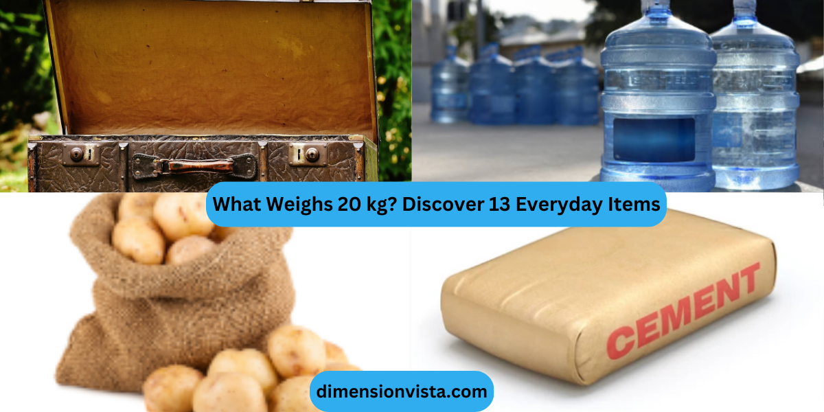 What Weighs 20 kg? Discover 13 Everyday Items